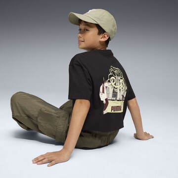 PUMA Shirt 'Mid90s' in Zwart: voorkant