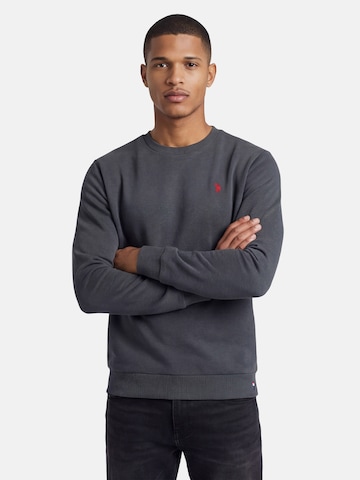 U.S. POLO ASSN. Sweatshirt in Grijs: voorkant