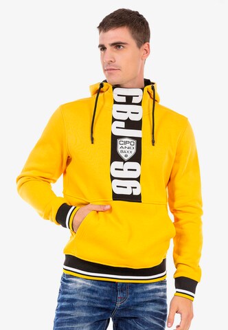 CIPO & BAXX Sweatshirt in Gelb: Vorderseite