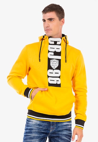 CIPO & BAXX Sweatshirt in Yellow: front