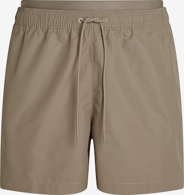 Calvin Klein Swimwear Badeshorts 'Meta Legacy' in Grau: Vorderseite