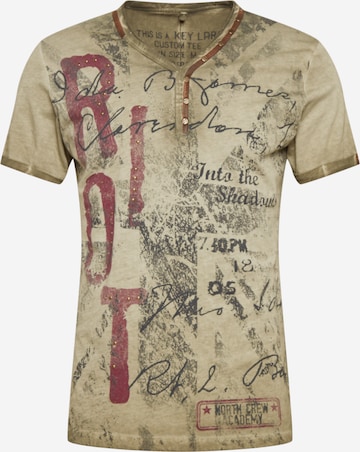 Key Largo T-Shirt 'Riot' in Grün: predná strana