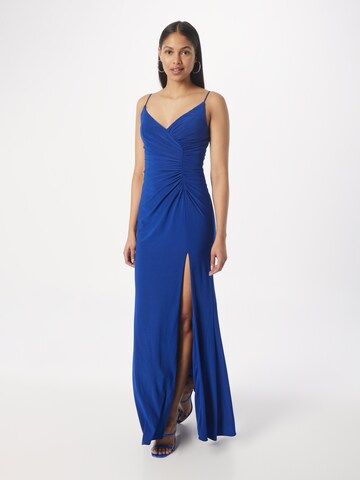 Robe de soirée LUXUAR en bleu : devant