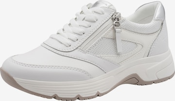 Baskets basses Tamaris en blanc : devant