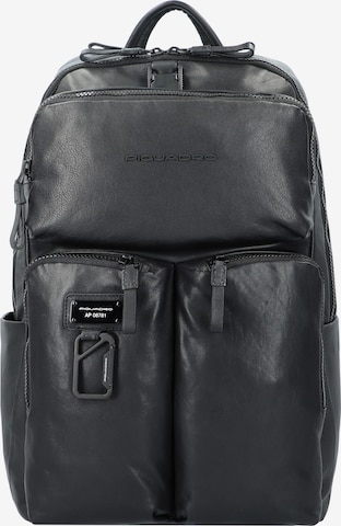 Piquadro Rucksack 'Harper' in Schwarz: predná strana