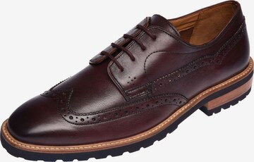 Gordon & Bros Lace-Up Shoes in Brown: front