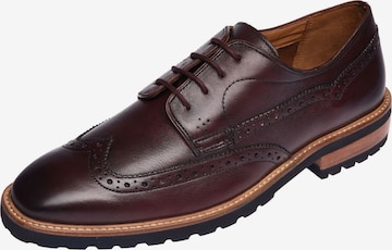 Gordon & Bros Lace-Up Shoes in Brown: front