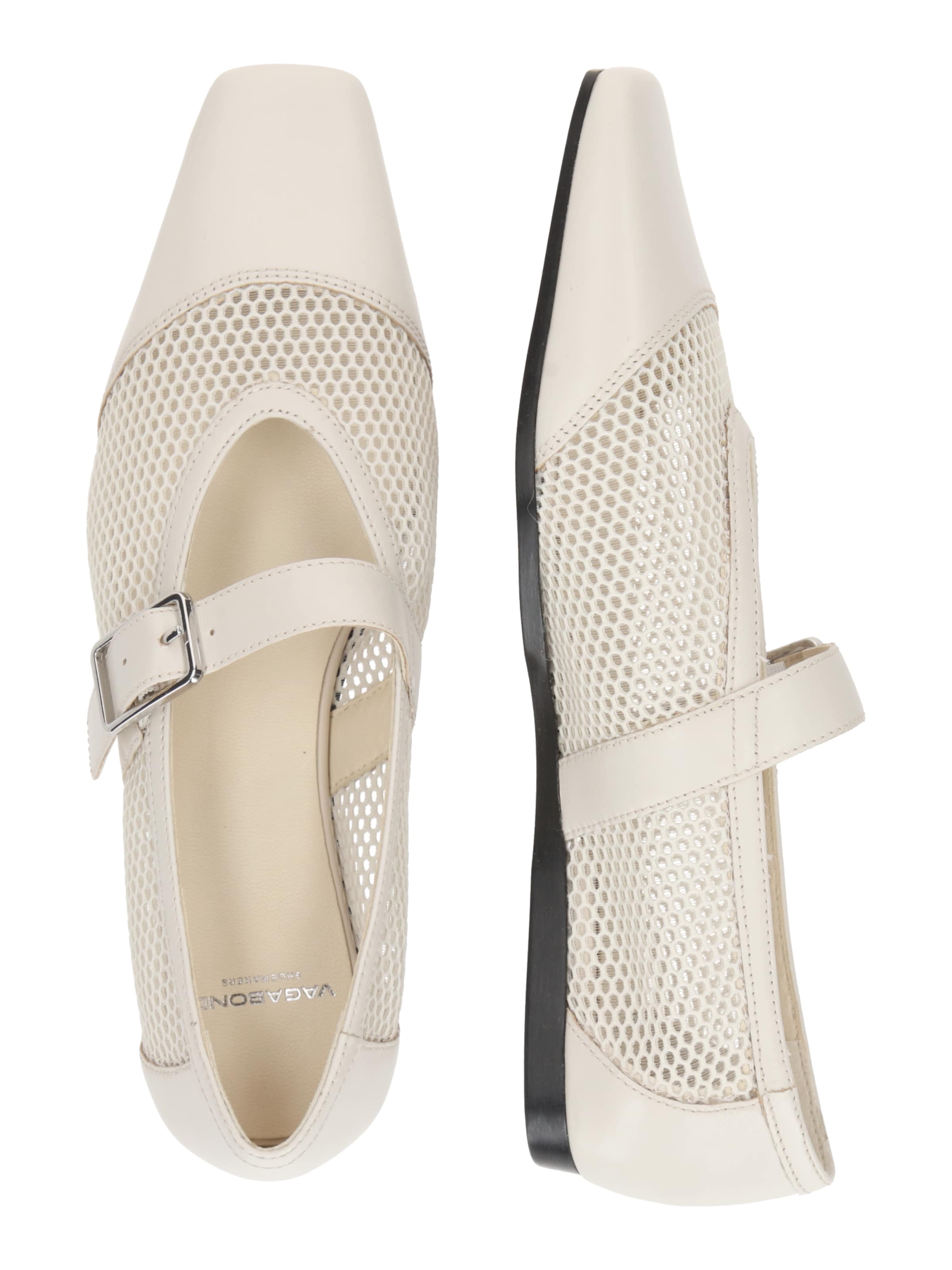 VAGABOND SHOEMAKERS Ballet Flats with Strap 'WIOLETTA' in White