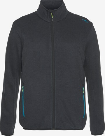 CMP Athletic Fleece Jacket in Black: front