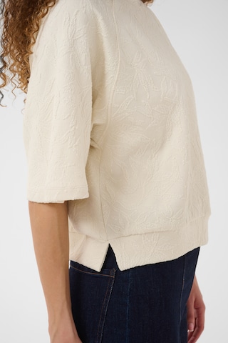 SAINT TROPEZ Sweatshirt 'Sweeney' i hvid