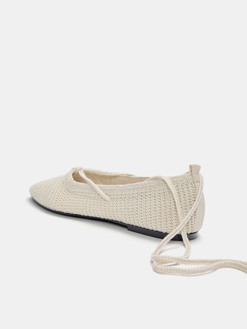 Ballerines à lanières Pull&Bear en beige