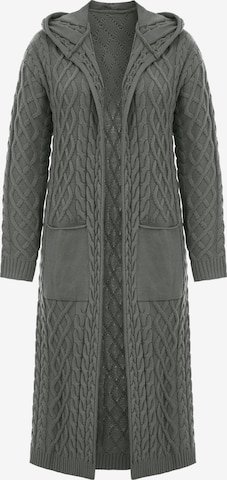 Imily Bela - Abrigo de punto en gris: frente