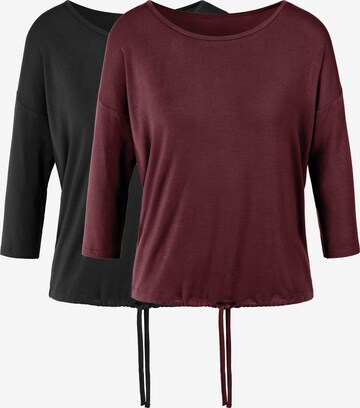 LASCANA Shirt in Rood: voorkant