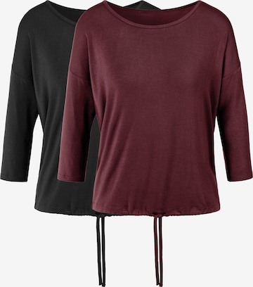 LASCANA Shirt in Rood: voorkant