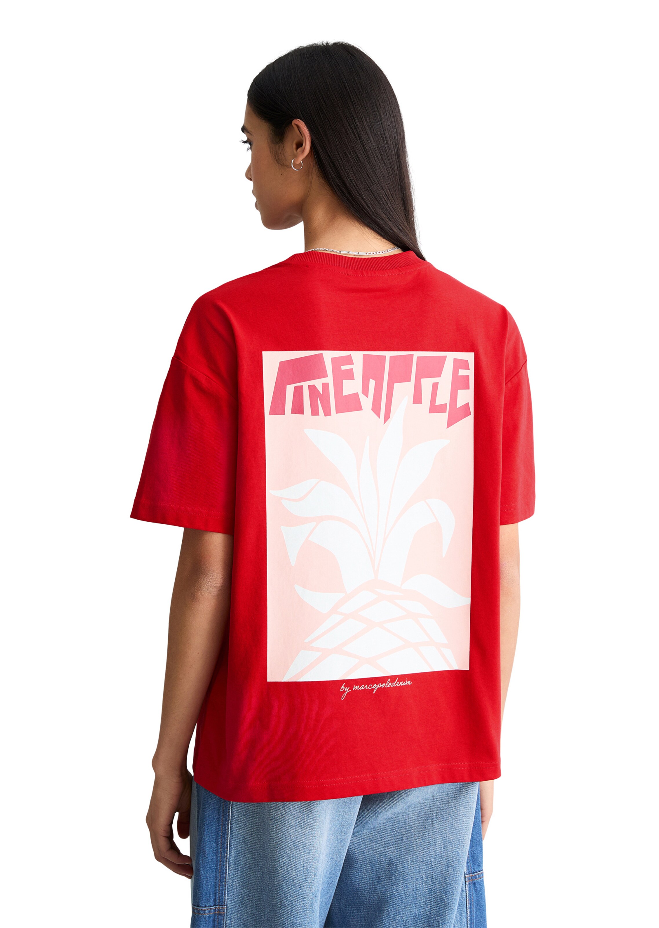 Marc O'Polo DENIM T-Shirt in Rot: Vorderseite