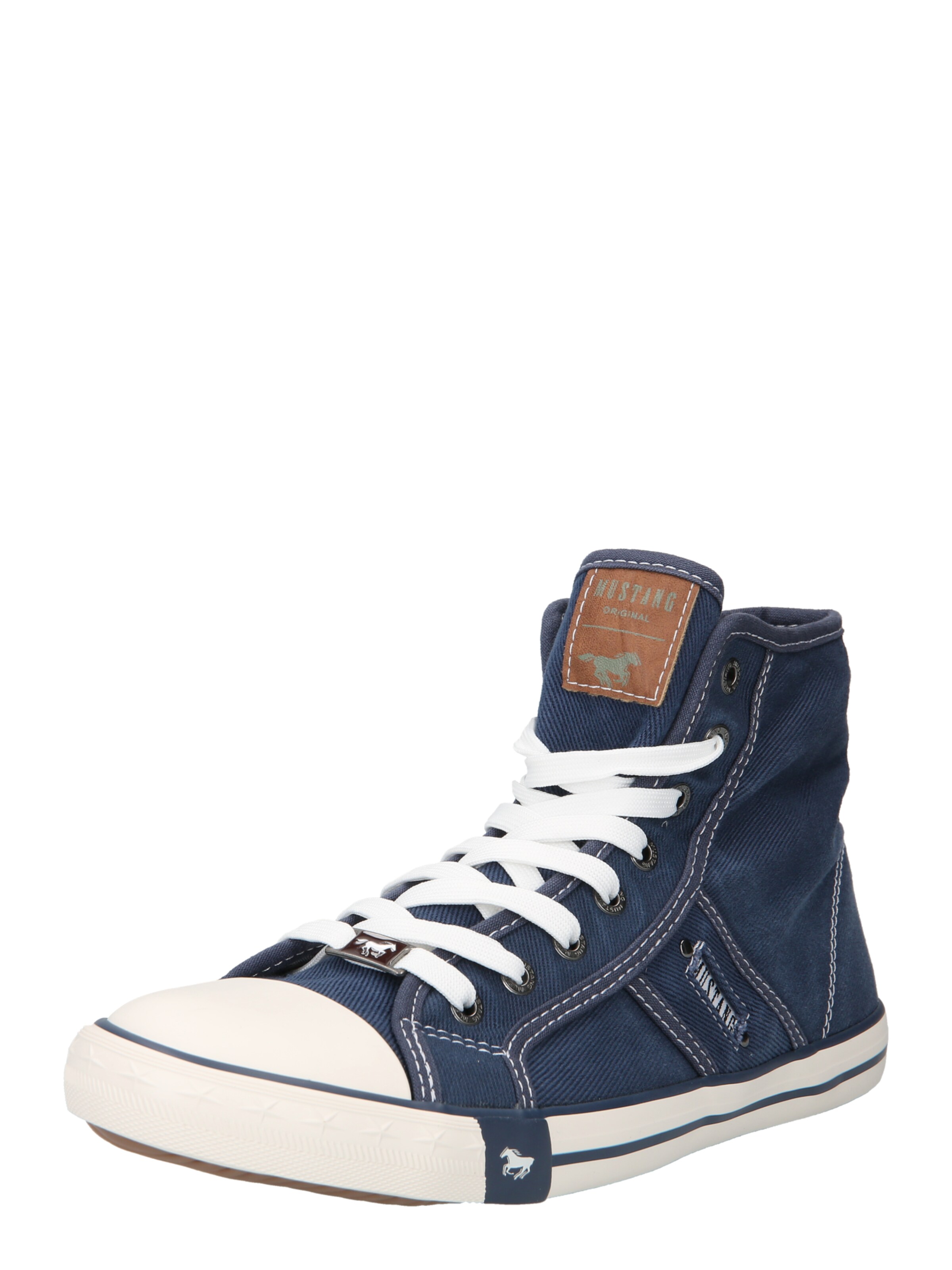 MUSTANG Magas szárú sportcipők - kék: elől