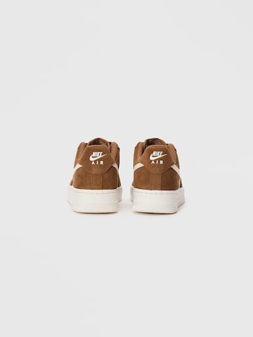 Nike Sportswear Nizke superge 'AIR FORCE 1 '07'' | rjava barva: zadnja stran