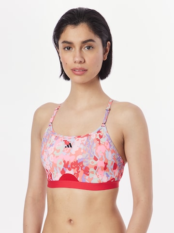 ADIDAS PERFORMANCE Bralette Sports Bra 'Aeroreact Light-Support' in Pink: front