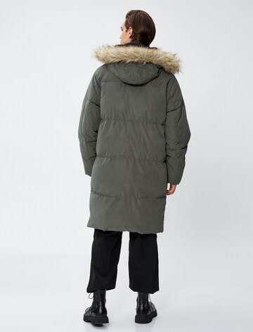 Koton Between-Seasons Coat in Green