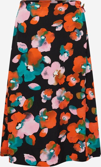 Vero Moda Curve Skirt 'SOFIE' in Petrol / Orange / Pink / Black, Item view