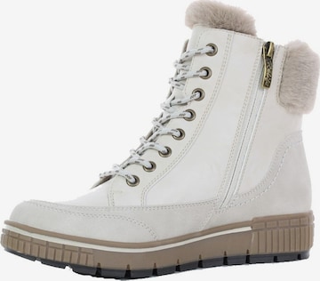 Relife Stiefelette , warm gefüttert, Weite G in Beige: Vorderseite