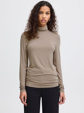 ICHI Shirt ' Philuca ' in Grey: front