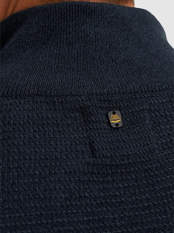 PME Legend Trui 'Pullover with half zipper' in Blauw