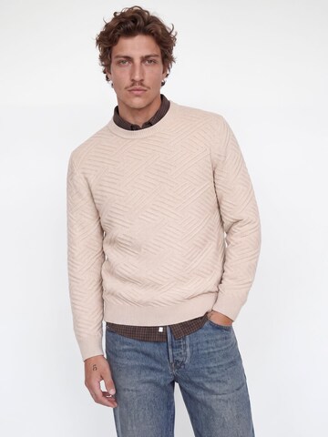 JACK & JONES Pullover i beige: forside