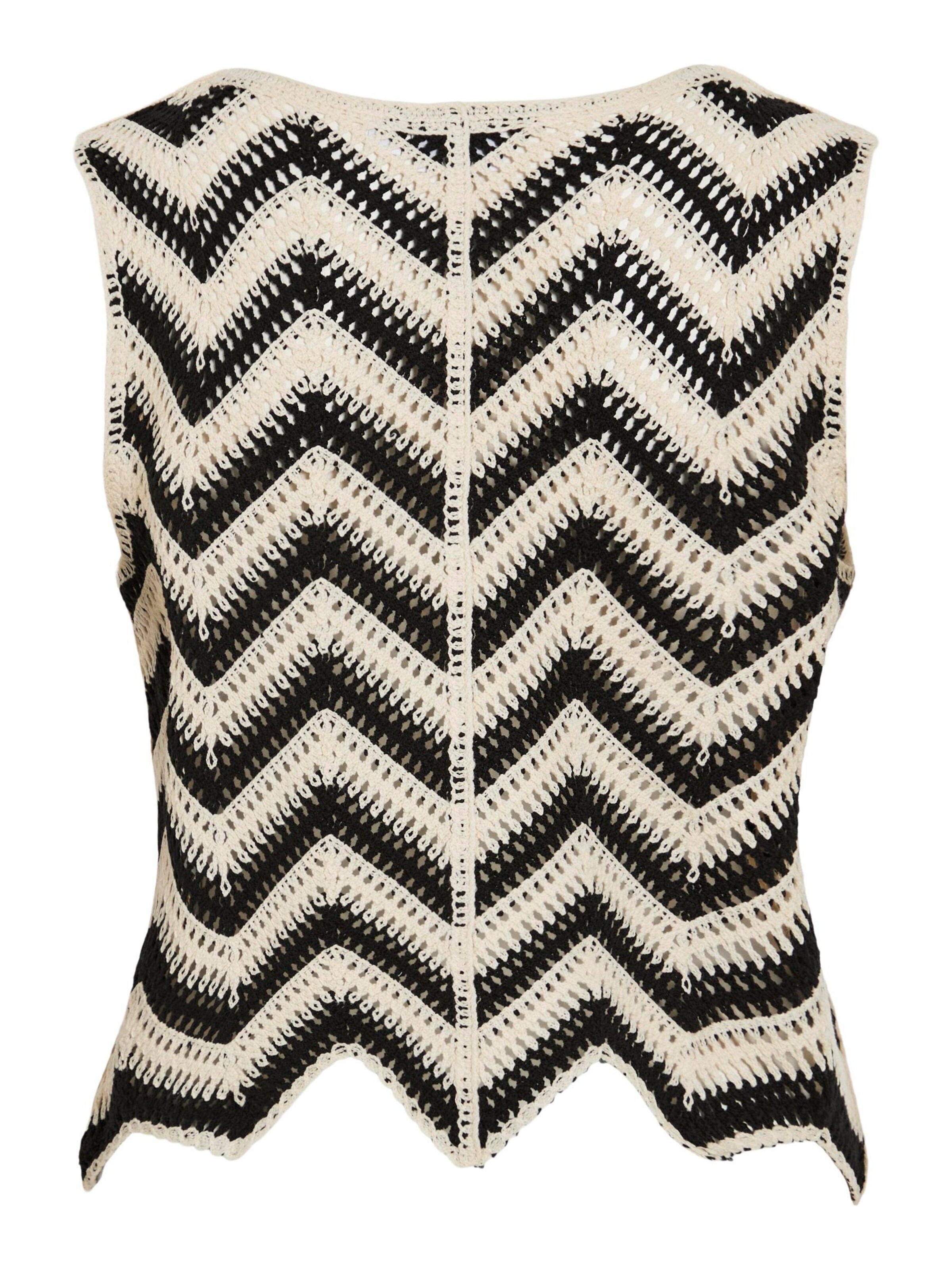 VILA Knitted Top 'Serilda' in Black