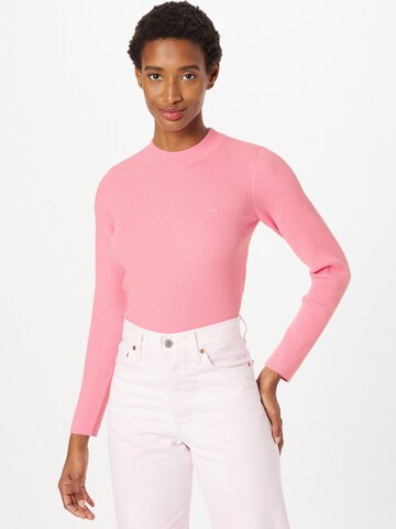 LEVI'S ® Svetr 'Crew Rib Sweater' – pink: přední strana