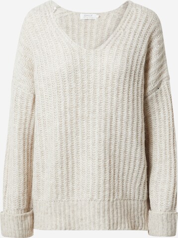 ONLY Sweater 'SCALA' in Beige: front