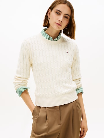 TOMMY HILFIGER Pullover in Beige: Vorderseite