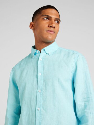 s.Oliver - Ajuste regular Camisa en azul