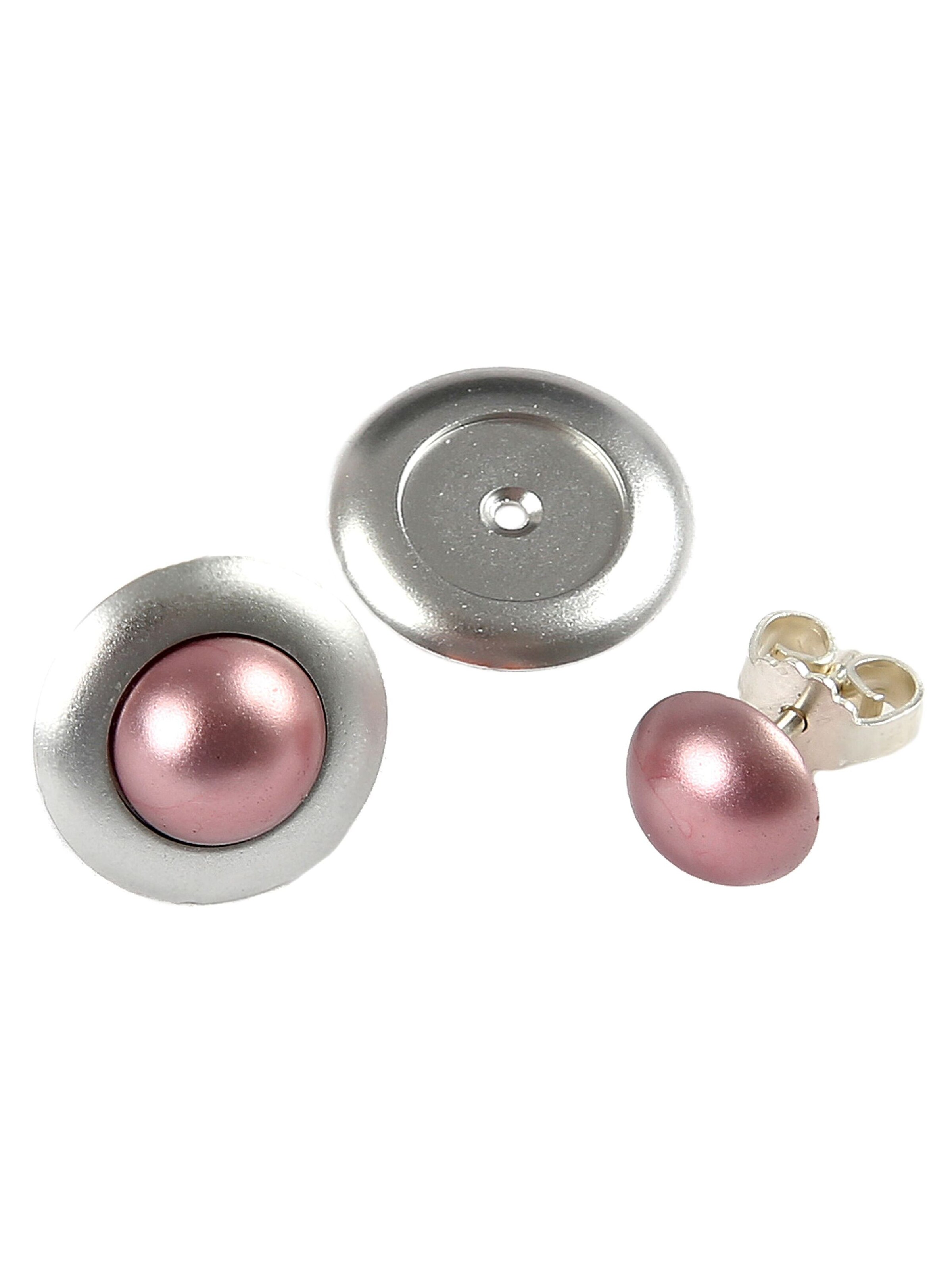 Boucles d'oreilles DeMarie en rose : devant