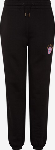 FC BAYERN MÜNCHEN Pants 'Logo' in Black: front