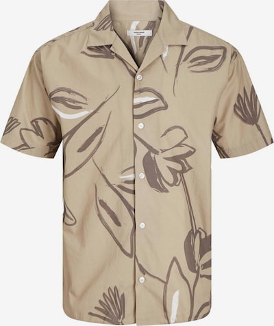 JACK & JONES Button Up Shirt 'Palma Resort' in Beige / Brown / White, Item view
