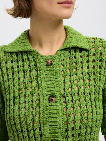 SELECTED Gebreid vest in Groen