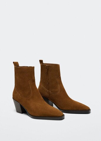 MANGO Ankle Boots 'Virgil' in Brown