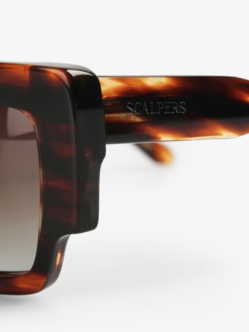 Lunettes de soleil Scalpers en marron