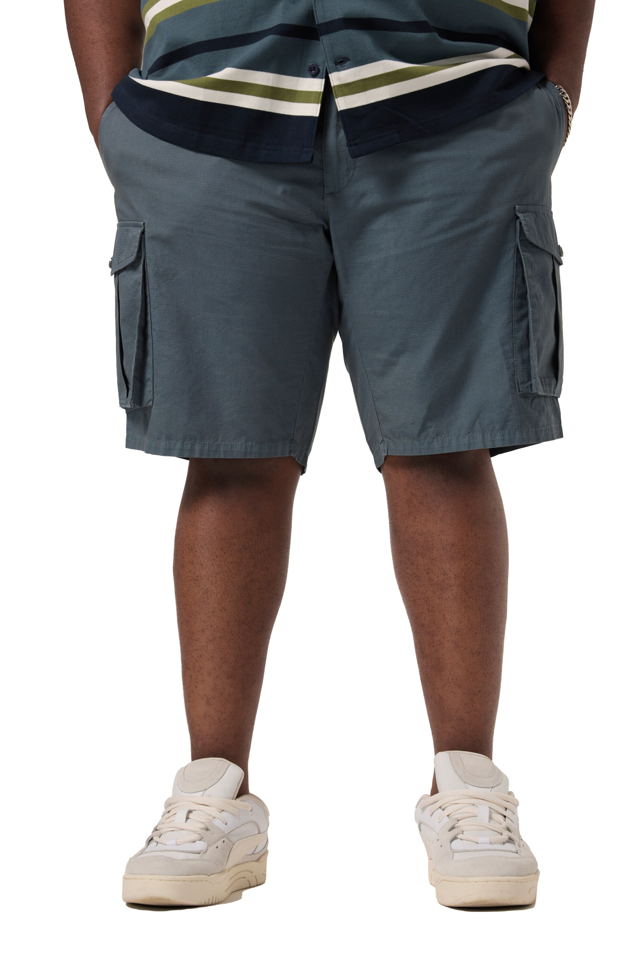 STHUGE Regular Bermuda in Blau: Vorderseite