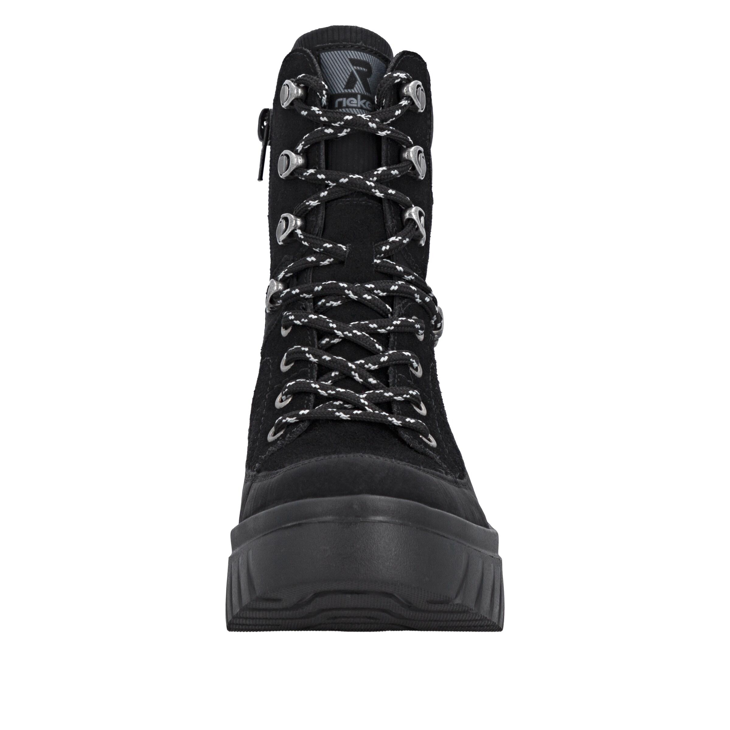 Rieker Sport Μποτάκι με κορδόνια σε μαύρο