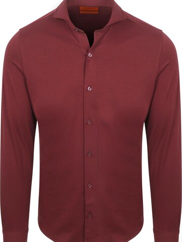 Suitable Slim fit Button Up Shirt in Red