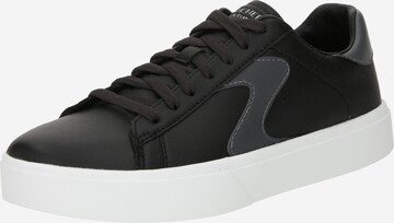 Baskets basses SKECHERS en noir : devant