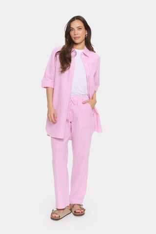 SAINT TROPEZ Loosefit Broek 'Miko' in Roze