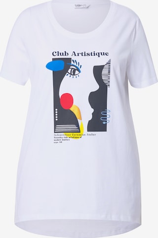 Angel of Style Oversized Shirt in White: front