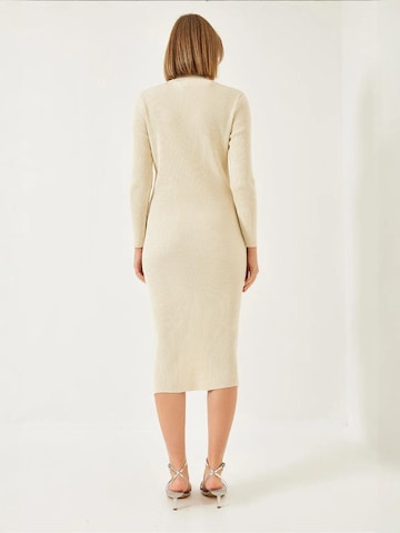 Abito in maglia di Bianco Lucci in beige