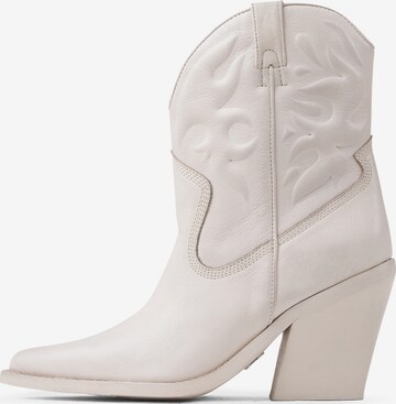 BRONX Cowboy Boots 'New Kole' in White: front