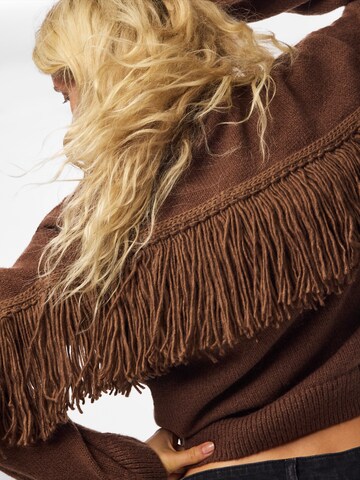 PIECES Sweater 'IVA' in Brown