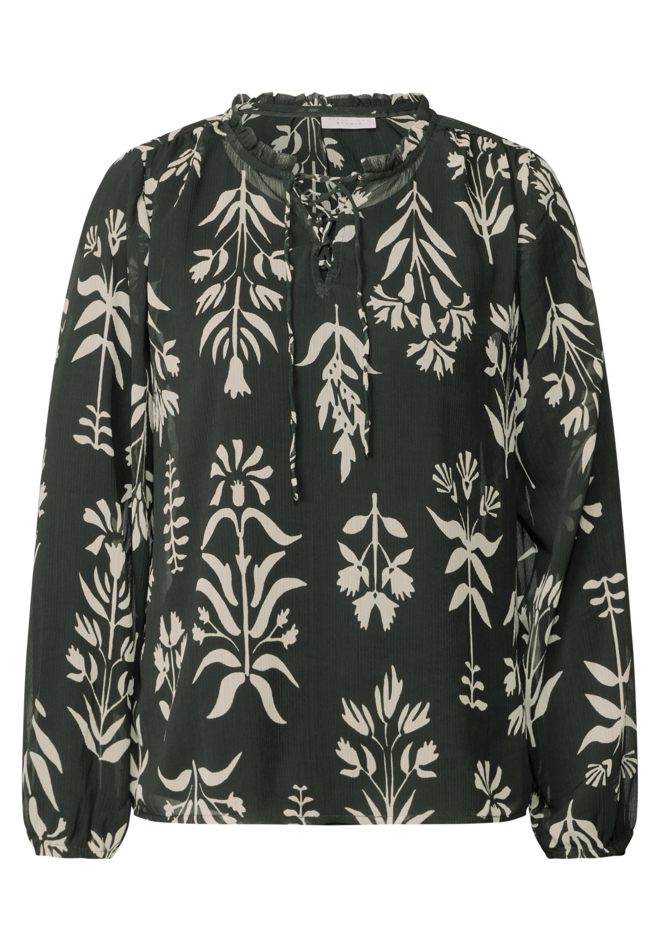 Street One Studio Blouse in Green: front