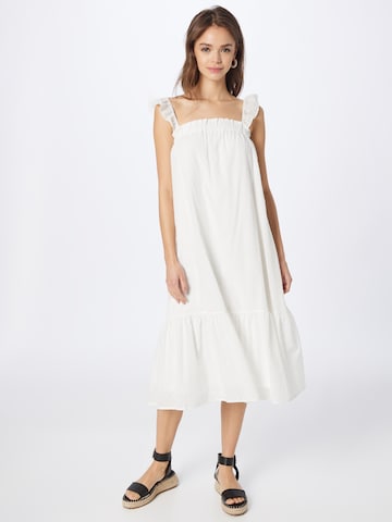 VILA Letnia sukienka 'BULIA' w kolorze biały
